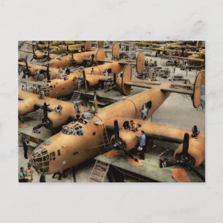 Flugzeug - Fabrik - Der Große Befreier 1943 Postkarte