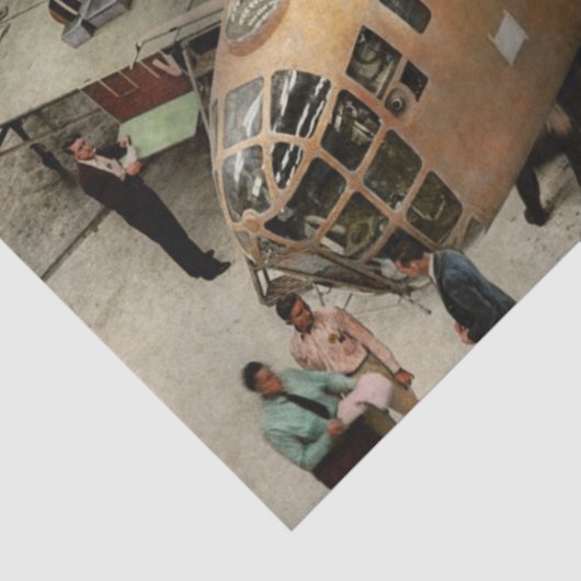 Flugzeug - Fabrik - Der Große Befreier 1943 Seidenpapier (Ausschnitt)