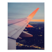 Flugzeug-Fenster Sunrise Horizont Luftfahrt Fotodruck (Vorne)