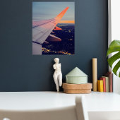 Flugzeug-Fenster Sunrise Horizont Luftfahrt Poster