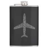 Flugzeug Flachmann (Vorderseite)