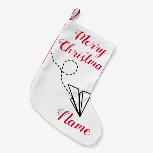 Flugzeug fliegen Thunder_Cove Kleiner Weihnachtsstrumpf (Vorderansicht (hängend))