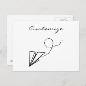 Flugzeug fliegen Thunder_Cove Postkarte (Vorne/Hinten)