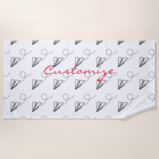 Flugzeug fliegen Thunder_Cove Strandtuch (Vorderseite)