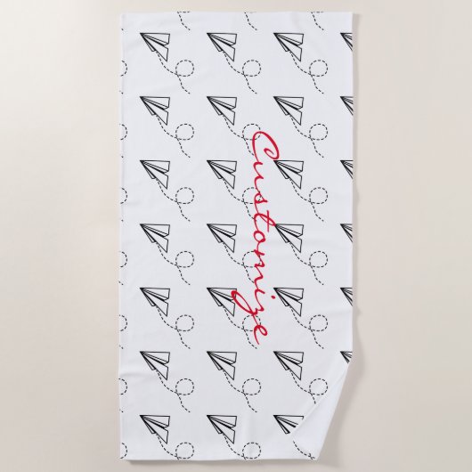 Flugzeug fliegen Thunder_Cove Strandtuch (Vorderseite)