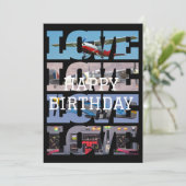 Flugzeug, Flug, Fotomaterial, Luftfahrt, Cool Einladung (Stehend Vorderseite)