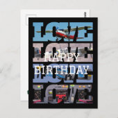 Flugzeug, Flug, Fotomaterial, Luftfahrt, Cool Postkarte (Vorne/Hinten)