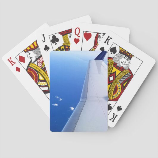 Flugzeug Flügel in Sky Fotografy Spielkarten (Rückseite)