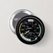 Flugzeug-Fluggeschwindigkeits-Indikatormessgerät Button (Vorne & Hinten)