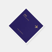 Flugzeug Fluggesellschaft Luftfahrt Pilot Party Serviette (Ecke)