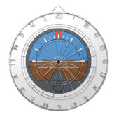 Flugzeug-Fluglageanzeiger Dartscheibe (vorne)