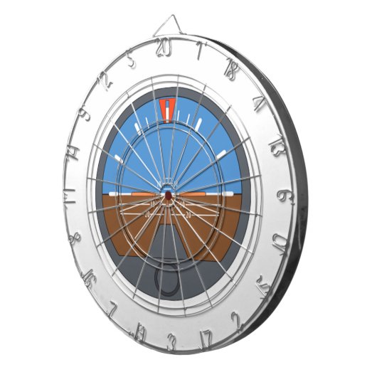 Flugzeug-Fluglageanzeiger Dartscheibe (Vorderseite rechts)
