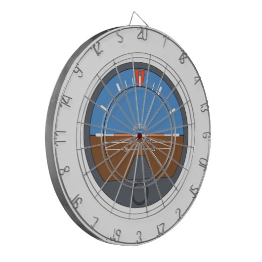 Flugzeug-Fluglageanzeiger Dartscheibe (Vorderseite Links)