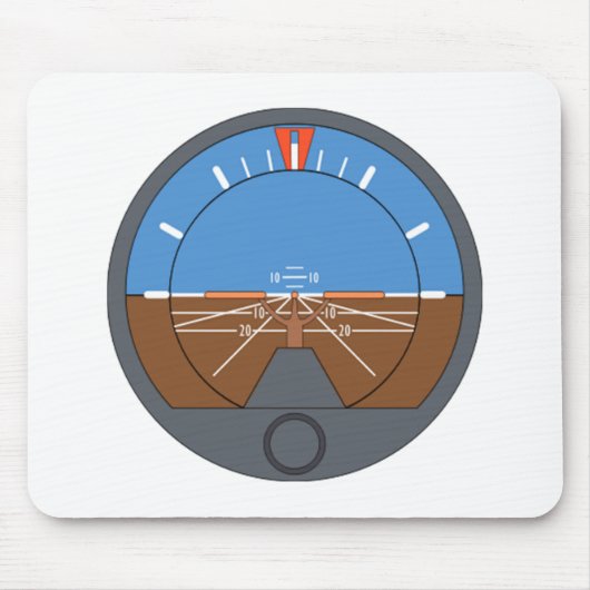 Flugzeug-Fluglageanzeiger Mousepad (Vorne)