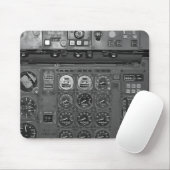 Flugzeug-Flugzeug-Flug-Decke-Cockpit-Piloten Flieg Mousepad (Mit Mouse)