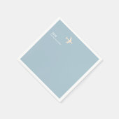 Flugzeug Flugzeug Jet Airline Pilot Aero Serviette (Ecke)