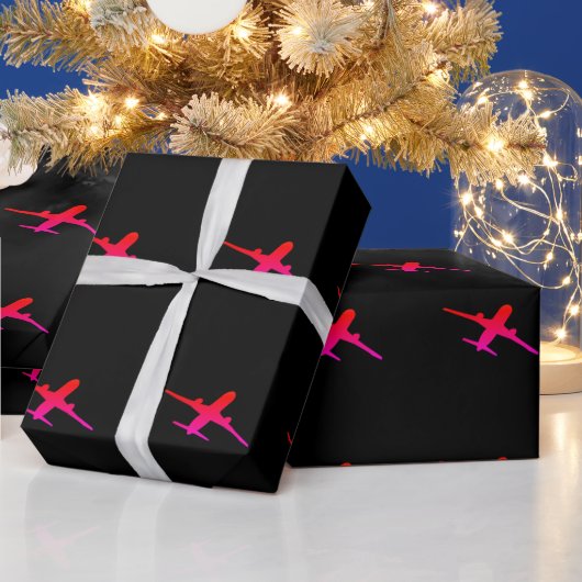 Flugzeug Flugzeug Luftfahrt Flugpilot Geschenkpapier (Feiertage)