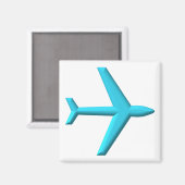 Flugzeug/Flugzeug Magnet (Vorderseite/Rückseite)