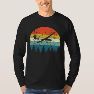 Flugzeug Flugzeug Segelflugzeug Pilot Vintage Retr T-Shirt