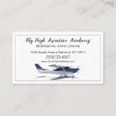 Flugzeug Flying Aviation Instructor Service Visitenkarte (Vorderseite)