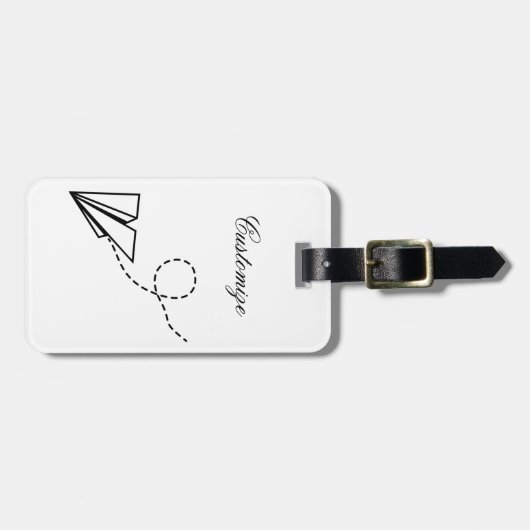 Flugzeug Flying Thunder_Cove Gepäckanhänger (Vorderseite horizontal)