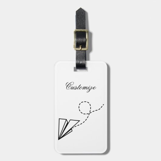 Flugzeug Flying Thunder_Cove Gepäckanhänger (Vorderseite vertikal)