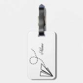 Flugzeug Flying Thunder_Cove Gepäckanhänger (Rückseite vertikal)