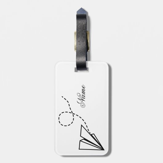 Flugzeug Flying Thunder_Cove Gepäckanhänger (Rückseite vertikal)