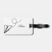 Flugzeug Flying Thunder_Cove Gepäckanhänger (Rückseite horizontal)