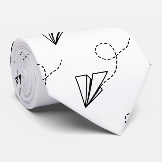 Flugzeug Flying Thunder_Cove Krawatte (Gerollt)