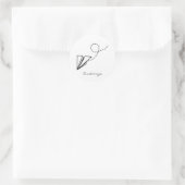 Flugzeug Flying Thunder_Cove Runder Aufkleber (Tasche)