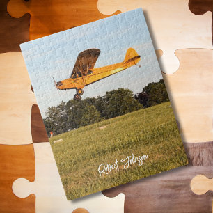 Flugzeug Foto Familien Spiel Nacht Personalisiert Puzzle