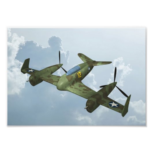 Flugzeug Fotodruck (Vorne)