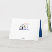 Flugzeug frohe Feiertage Feiertagskarte (Rückseite)