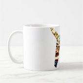 Flugzeug - funkelnder roter cooler Entwurf Kaffeetasse (Links)