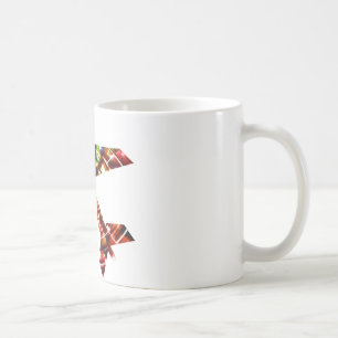 Flugzeug - funkelnder roter cooler Entwurf Kaffeetasse