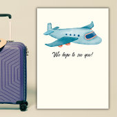 Flugzeug für das Erlebnisreisen Einladung