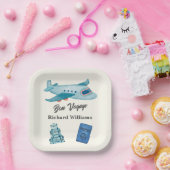 Flugzeug für das Erlebnisreisen Pappteller (Party)