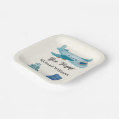 Flugzeug für das Erlebnisreisen Pappteller (Gewinkelt)