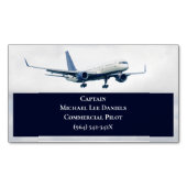 Flugzeug für das Piloten von Schiffen Magnetische Visitenkarte (Vorderseite)