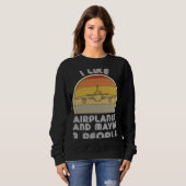 Flugzeug für Flugzeugträger Sweatshirt (Vorne ganz)