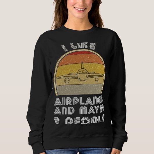 Flugzeug für Flugzeugträger Sweatshirt (Vorderseite)