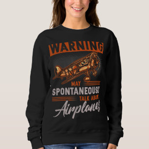 Flugzeug für Pilotenflugzeuge Sweatshirt