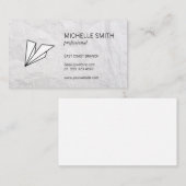 Flugzeug für Unternehmen/Papier Visitenkarte (Vorne/Hinten)