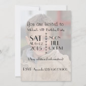 Flugzeug für Vintage Kämpfe Geburtstag Bearbeitung Einladung (Rückseite)