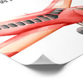 Flugzeug Geburtstag ein benutzerdefiniertes Zeiche Poster (Ecke)