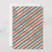 Flugzeug-Geburtstags-Einladungs-Zeit fliegt Einladung (Rückseite)