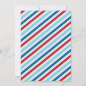 Flugzeug-Geburtstags-Party Einladung laden blaues (Rückseite)