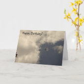 Flugzeug Geburtstagskarte! Karte (Gelbe Blume)