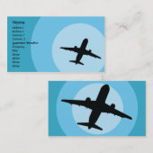 Flugzeug - Geschäft Visitenkarte (Vorne/Hinten)